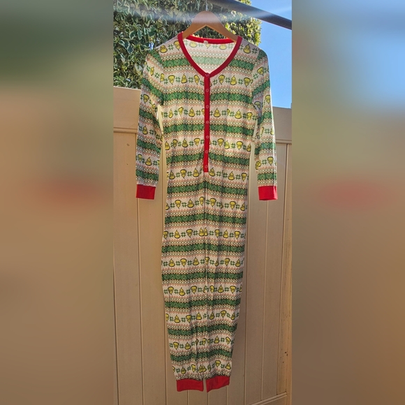 The Grinch Christmas Pajamas One Piece Onesie Ladies Size S - Picture 8 of 11